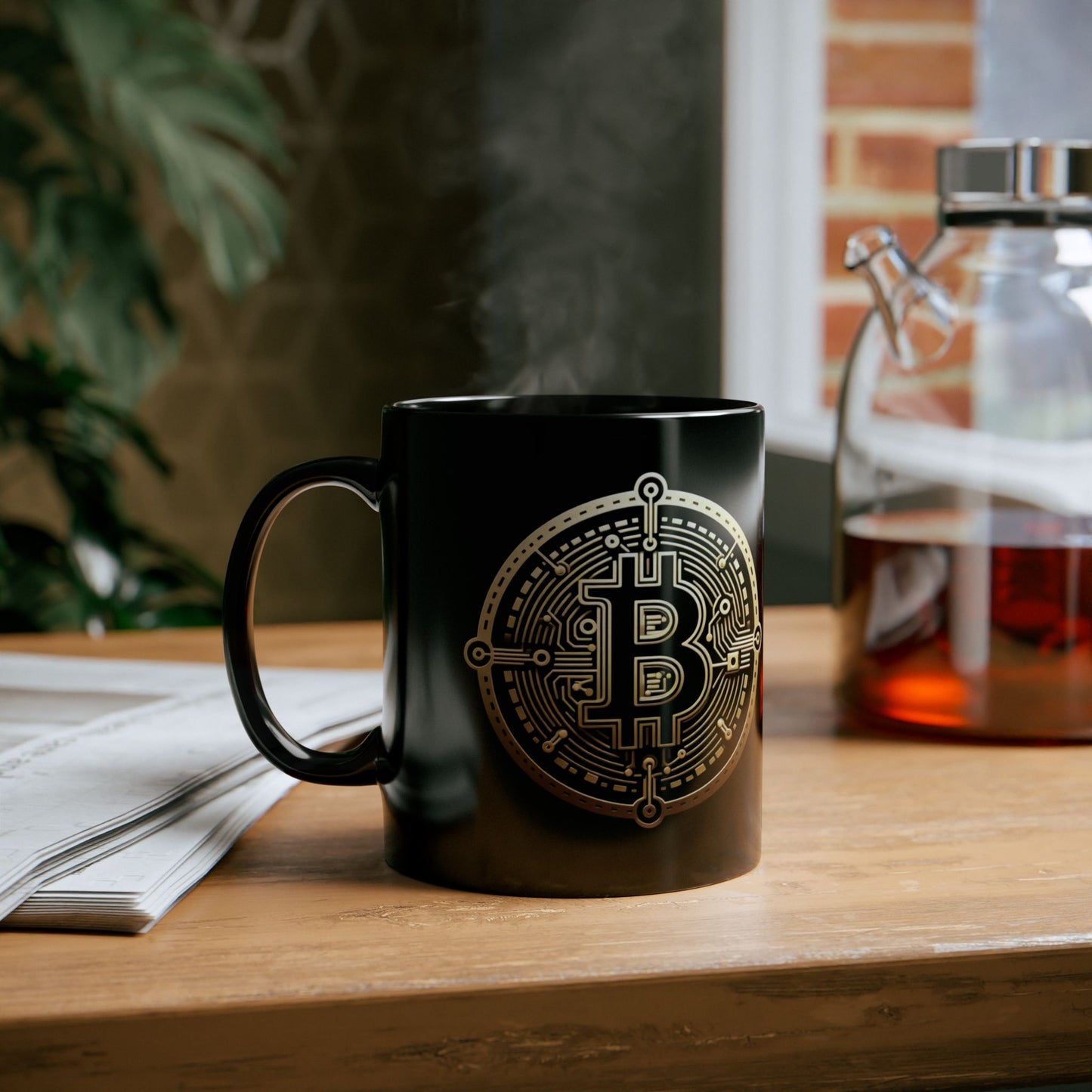 Bit by Bit - Crypto - Black Mug, ceramic mug, ceramic coffee cup, mug, reusable coffee cup, crypto lovers, gift mug