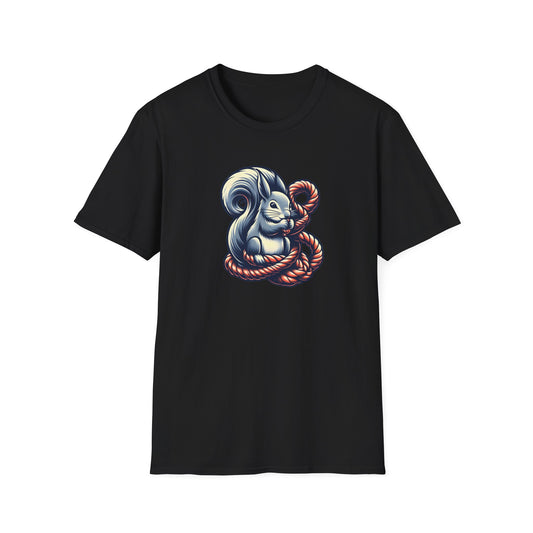 Squirrel In Knots Unisex Softstyle T-Shirt