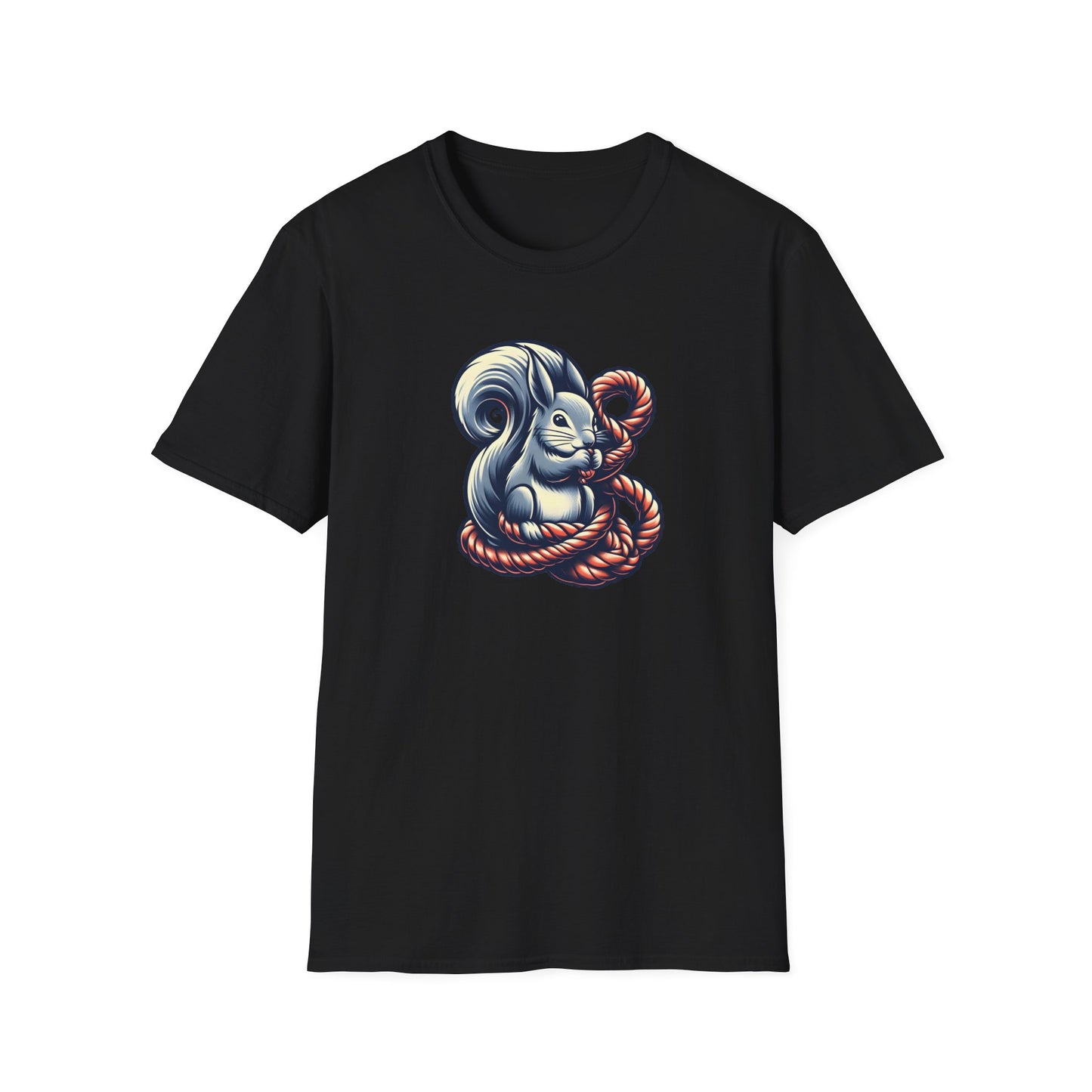 Squirrel In Knots - Unisex Softstyle T-Shirt