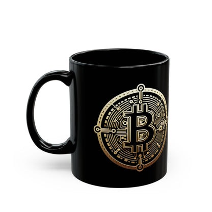 Bit by Bit - Crypto - Black Mug, ceramic mug, ceramic coffee cup, mug, reusable coffee cup, crypto lovers, gift mug