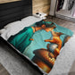 I Kissed A Squirrel - Velveteen Plush Blanket, Gaming Bedroom