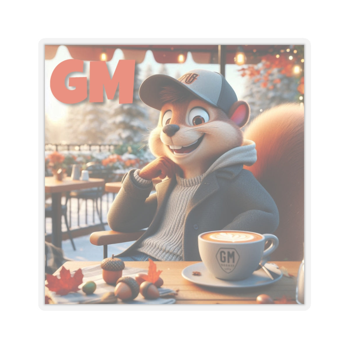 Stickers - Squirrel casual winter morning GM