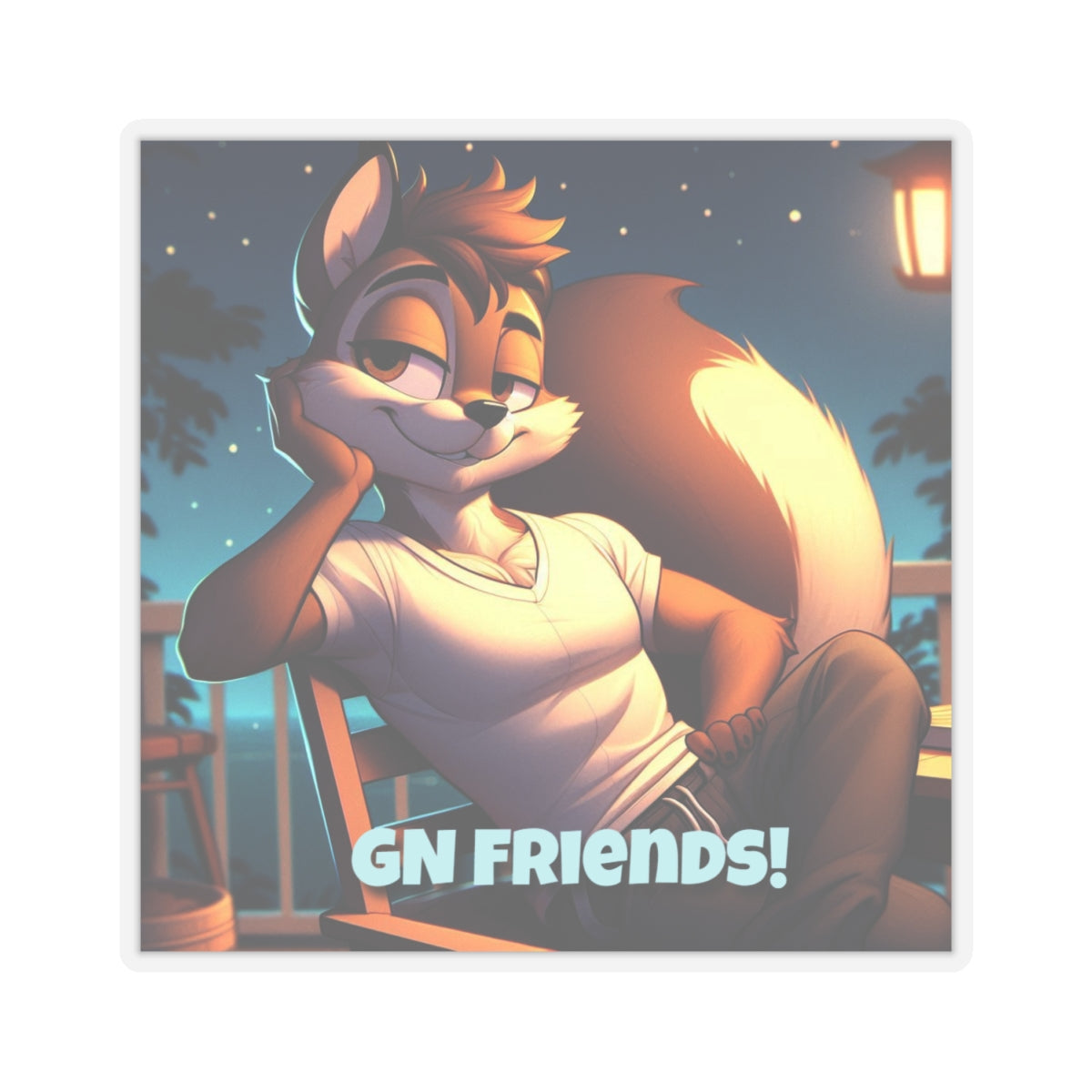 Stickers - Squirrel Casual Night