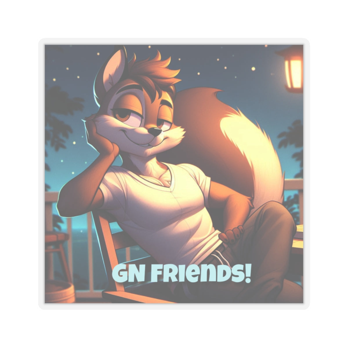 Stickers - Squirrel Casual Night