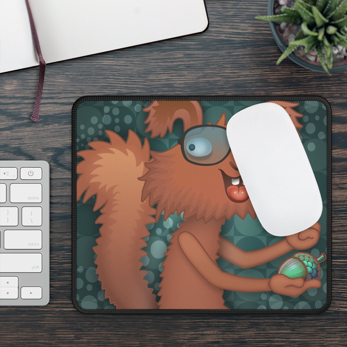 Rectangle Mouse Pad - Wise Squirrel #3958 - Office Mousepad, Gaming Mousepad, Computer Mousepad, Mousepads, Gaming Mouse Pad