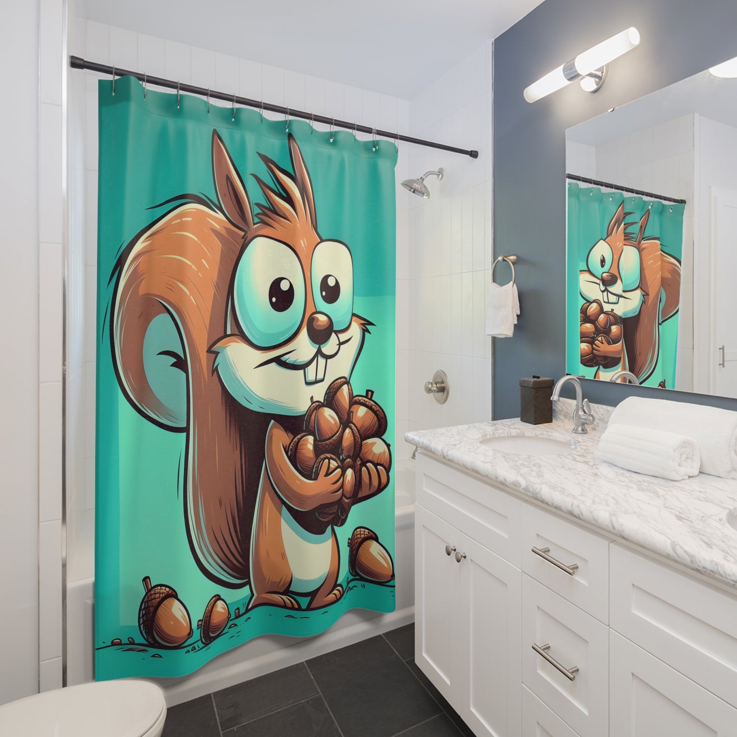Nuts Abouts Squirrels - Shower Curtains