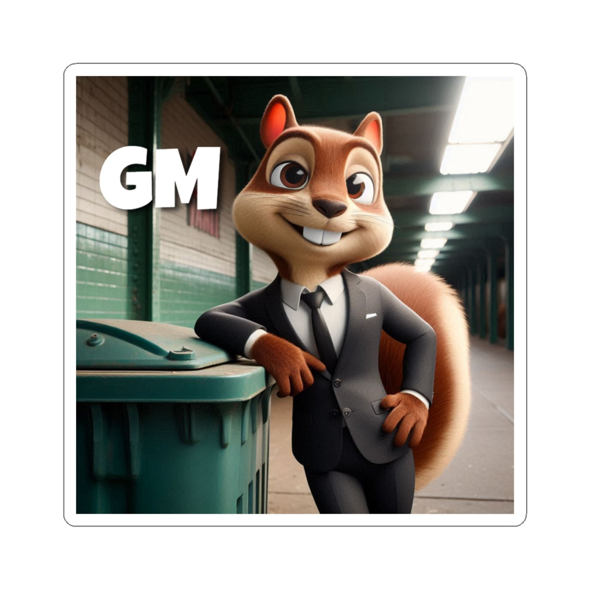 Stickers - Squirrel Business Day Morning GM