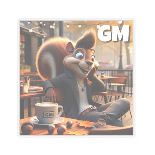 Stickers - Squirrel easy morning GM